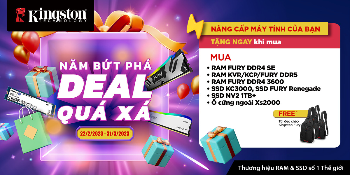 🛡 NĂM BỨT PHÁ - DEAL QUÁ XÁ CÙNG KINGSTON 🧩